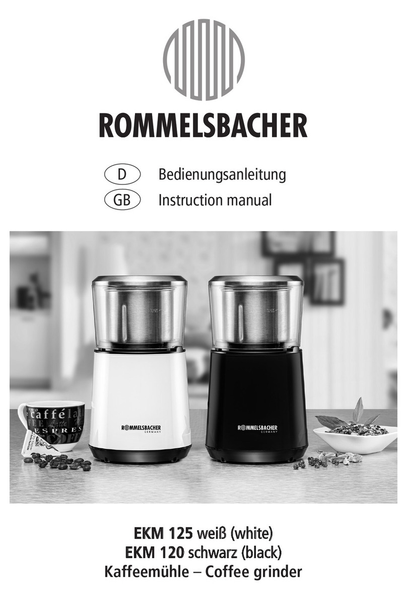 Rommelsbacher EKM 125 instruction manual