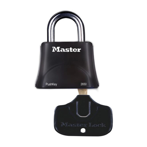 Masterlock Pushkey 2650EURD User manual