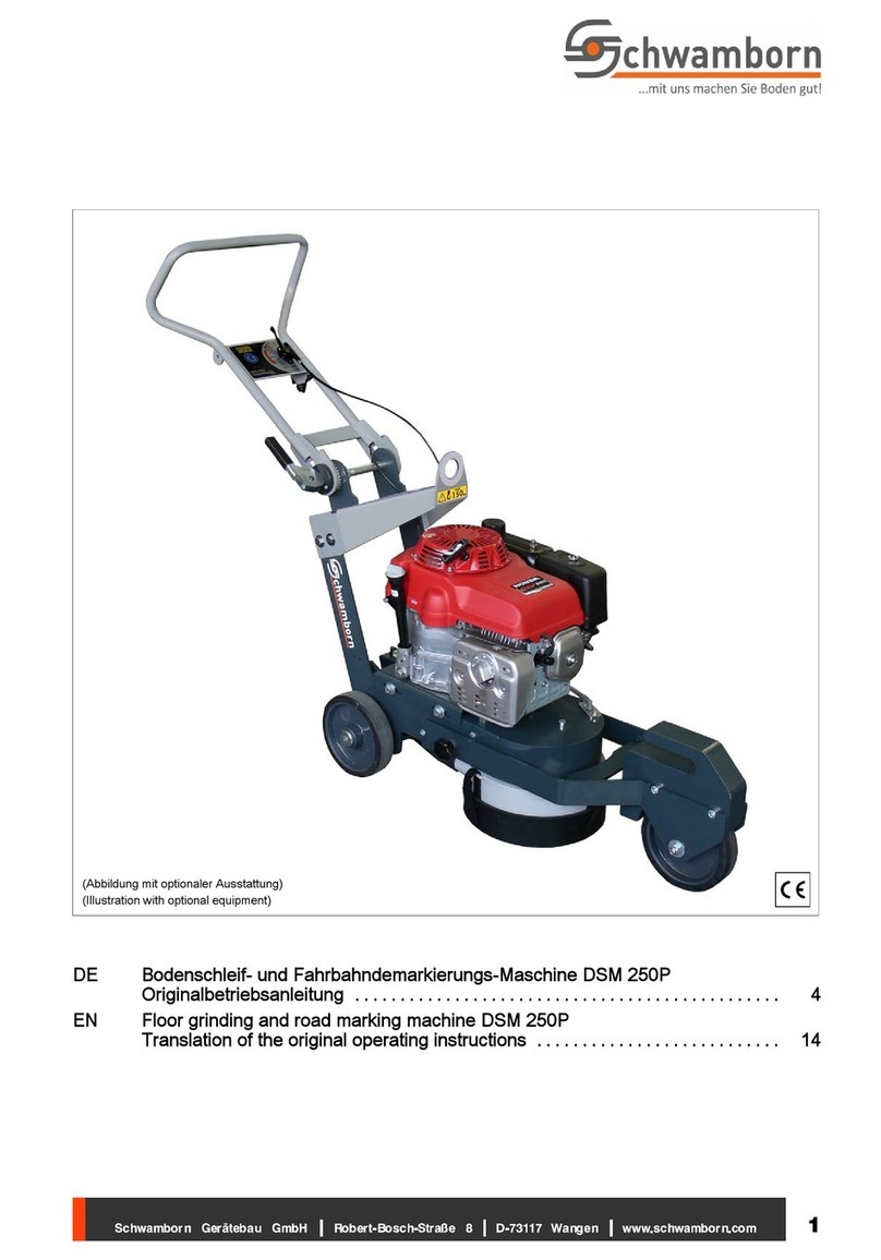 Schwamborn DSM 250P Translation of the original operating instructions
