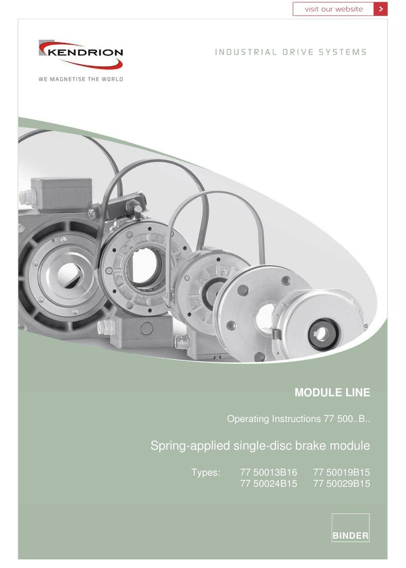Kendrion 77 500 B Series operating instructions