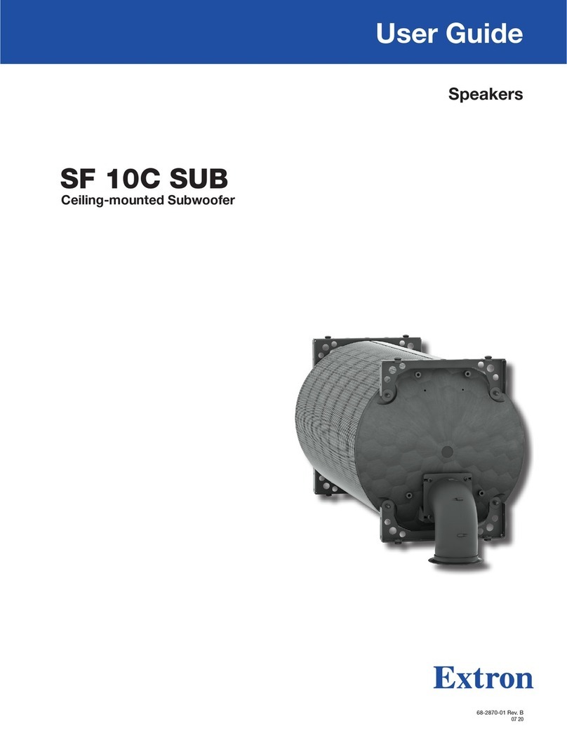 Extron electronics SF 10C SUB user guide