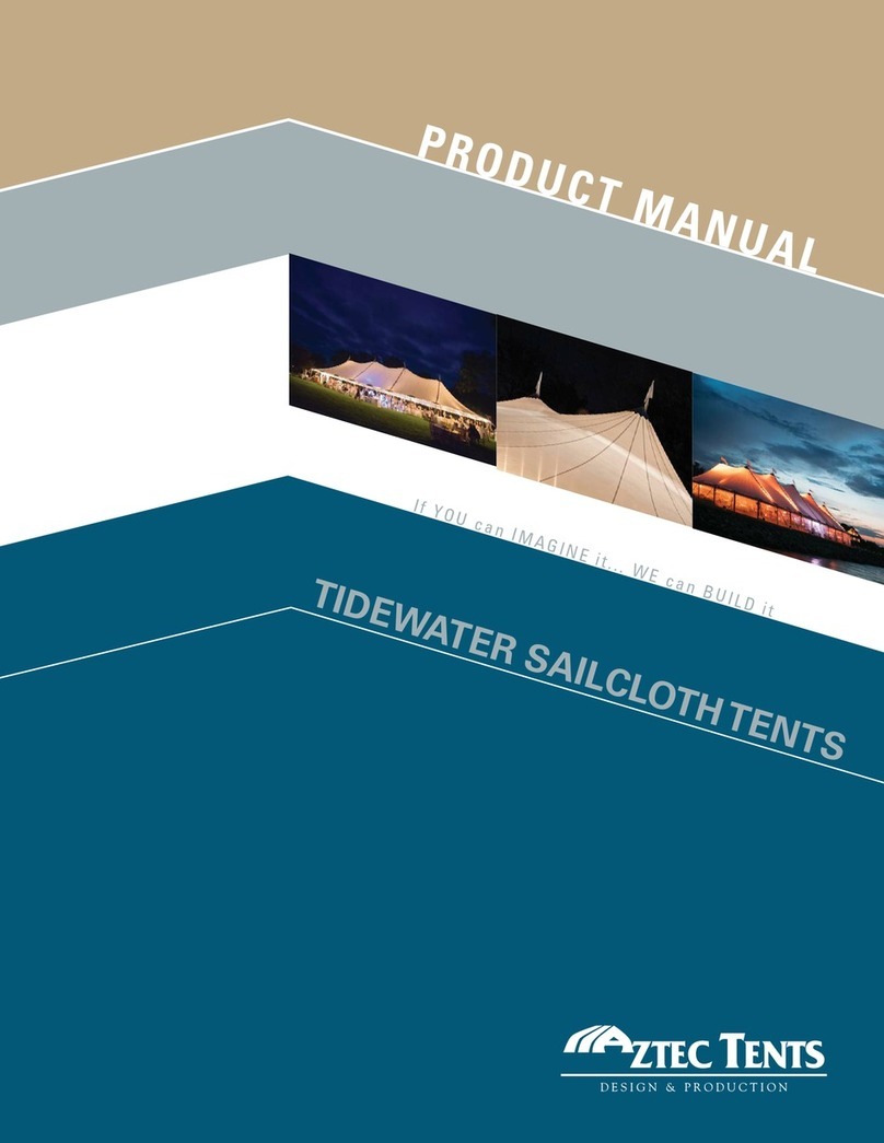 Aztec Tents Tidewater Sailcloth Tents User manual