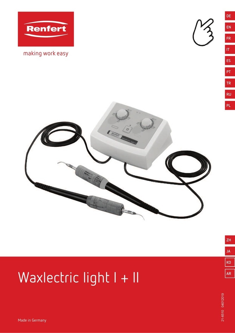 Renfert Waxlectric light I Translation of the original instructions for use