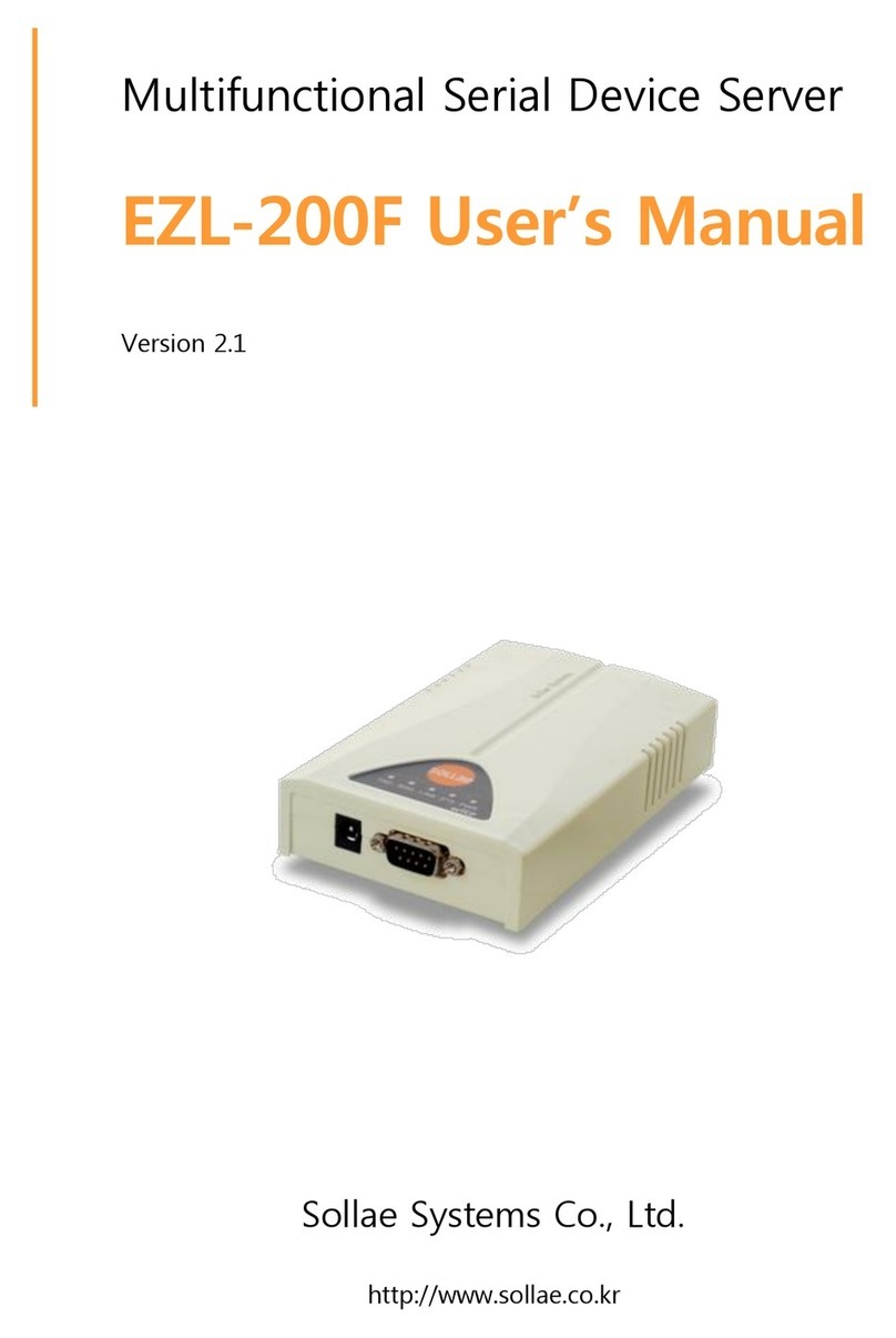 Sollae Systems EZL-200F User manual