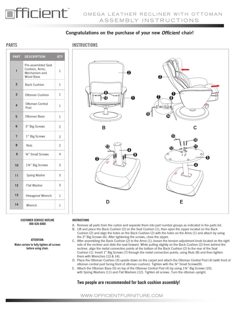 Officient OMEGA Assembly instructions