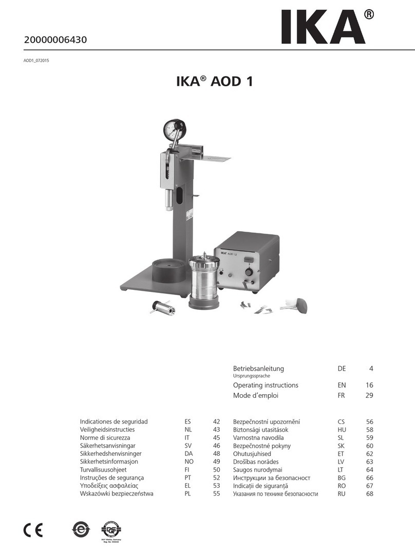 IKA AOD 1 operating instructions