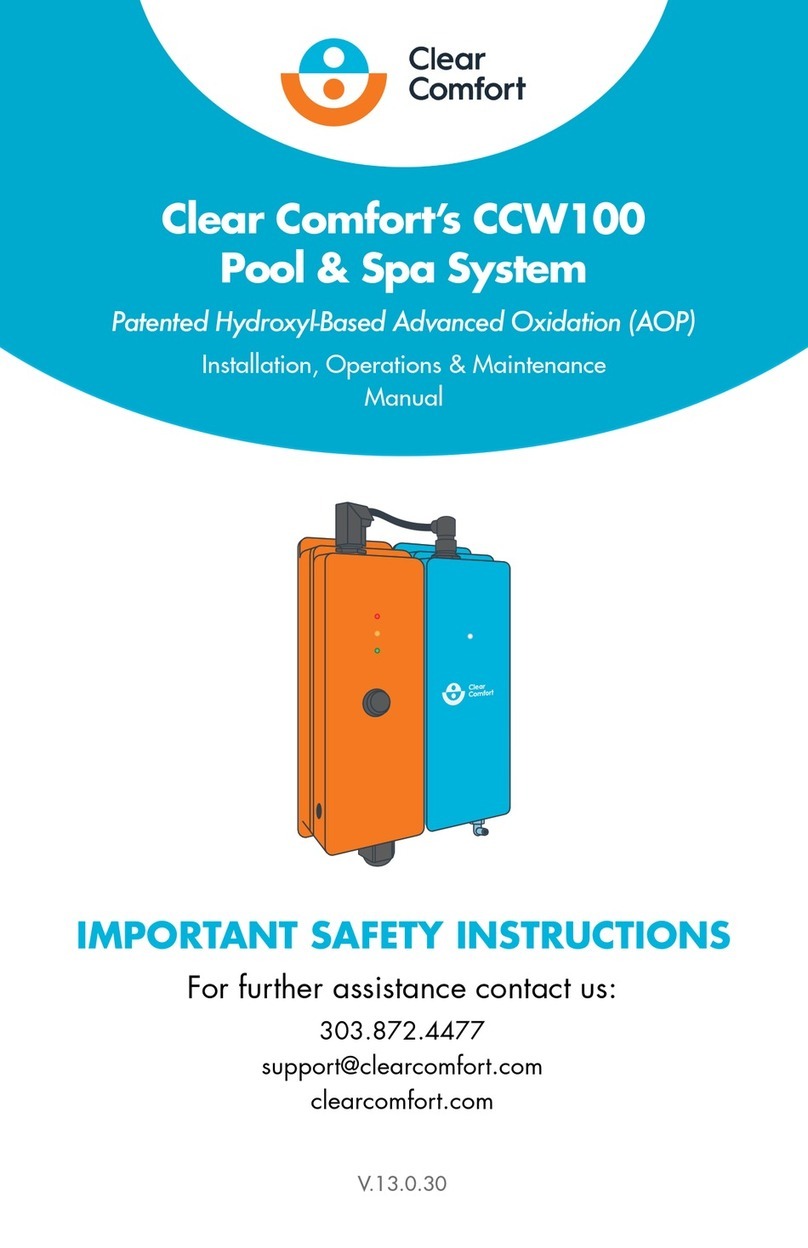Clear Comfort CCW100 Instruction manual