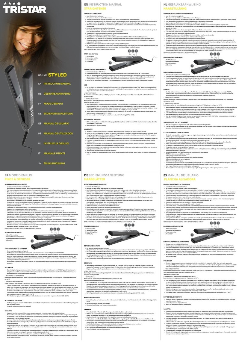 TriStar HD-2370 User manual