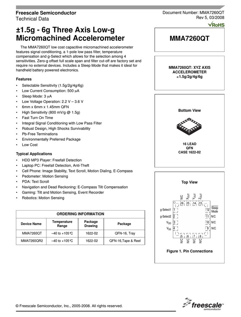 Freescale Semiconductor MMA7260QT Technical data