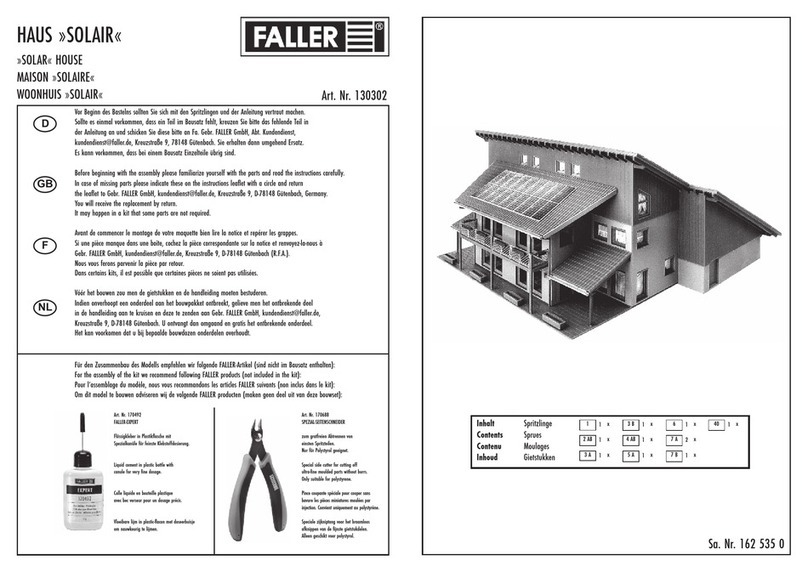 Faller 130302 User manual