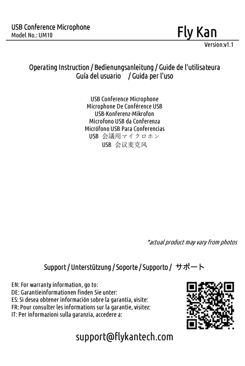 Fly Kan UM10 Operating	 instruction