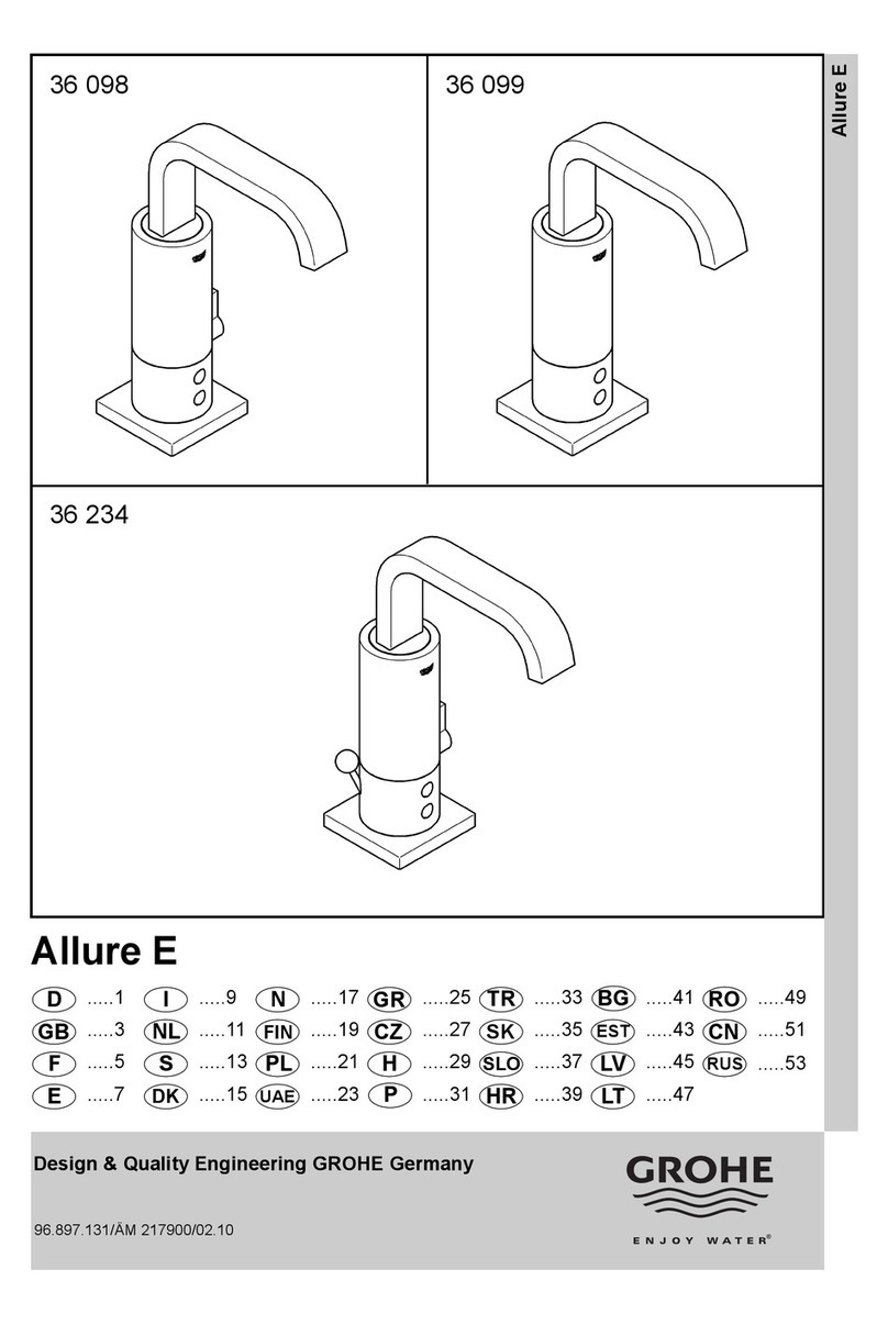 Grohe Allure E 36 098 User manual Grohe Allure E 36 098 User manual