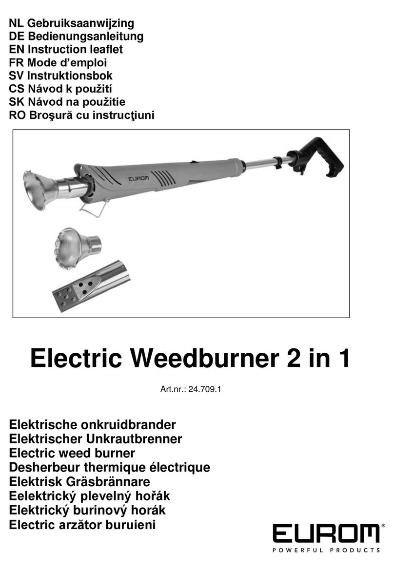 EUROM Electric Weedburner 2 in 1 Instruction leaflet