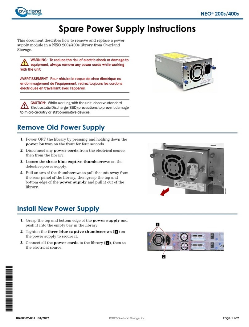 Overland Storage NEO 200S User manual