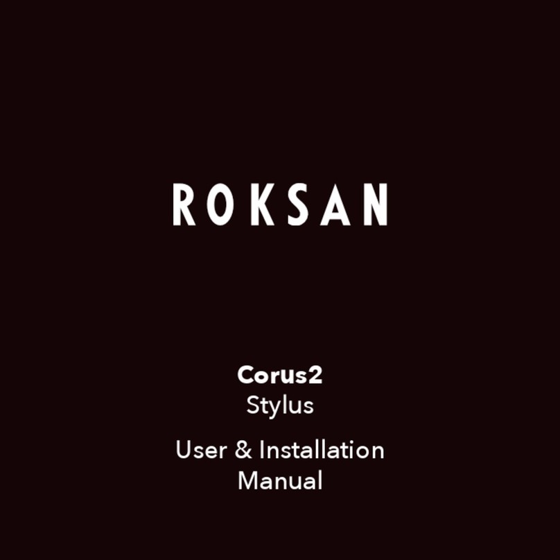 Roksan Audio Corus2 User & installation manual