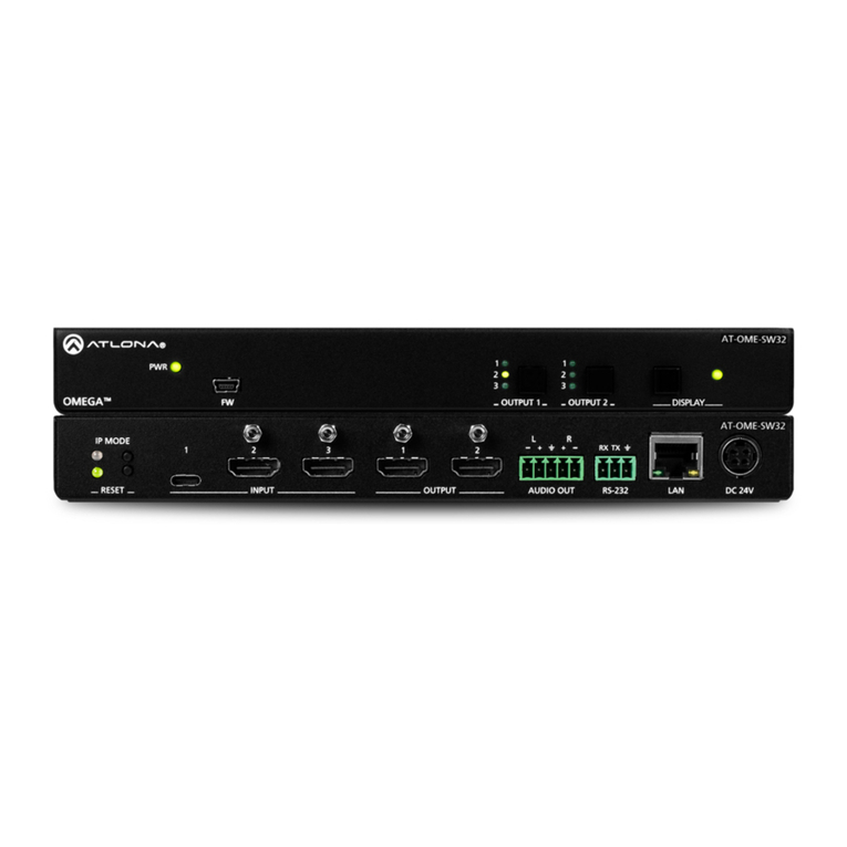 Atlona AT-OME-SW32 User manual
