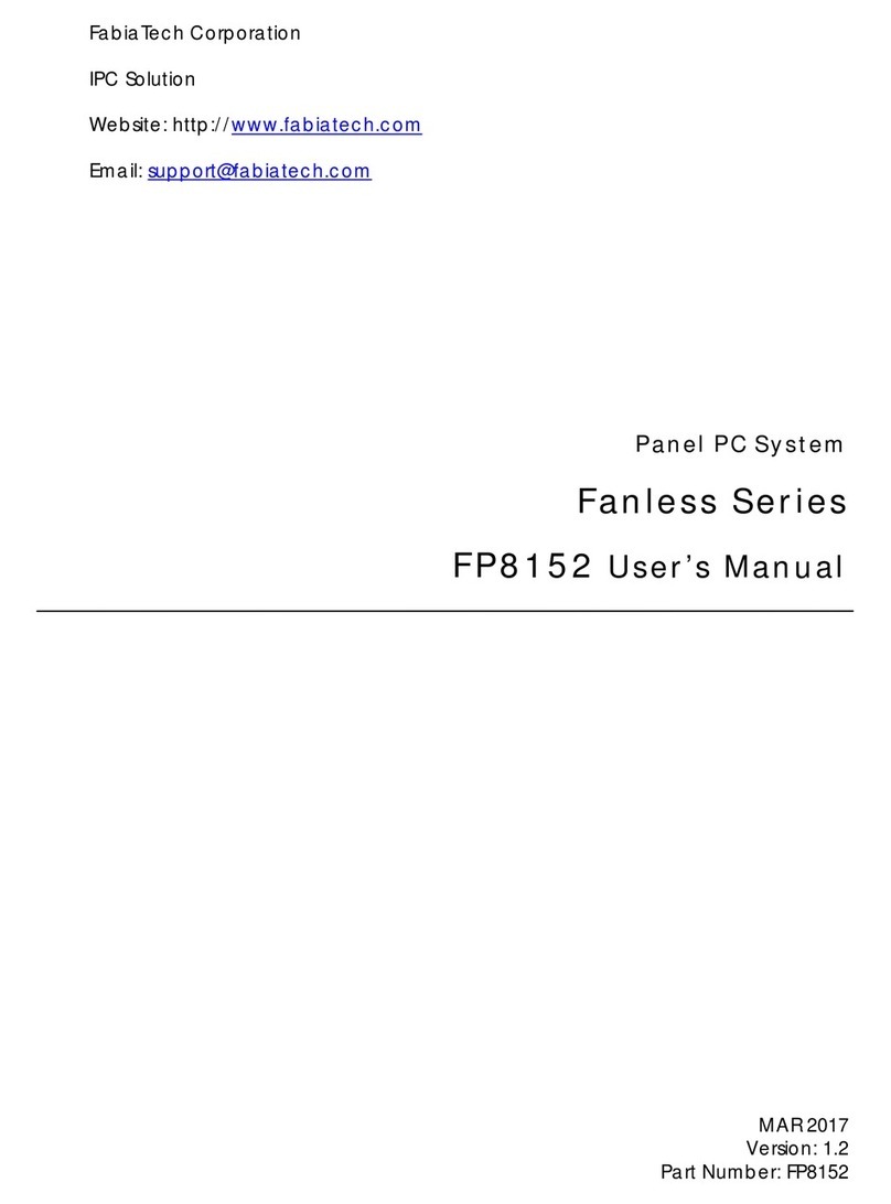 FabiaTech Fanless Series User manual