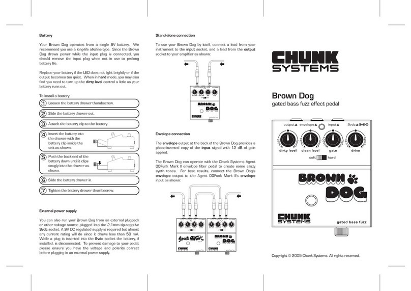 Chunk Systems Brown Dog quick start guide