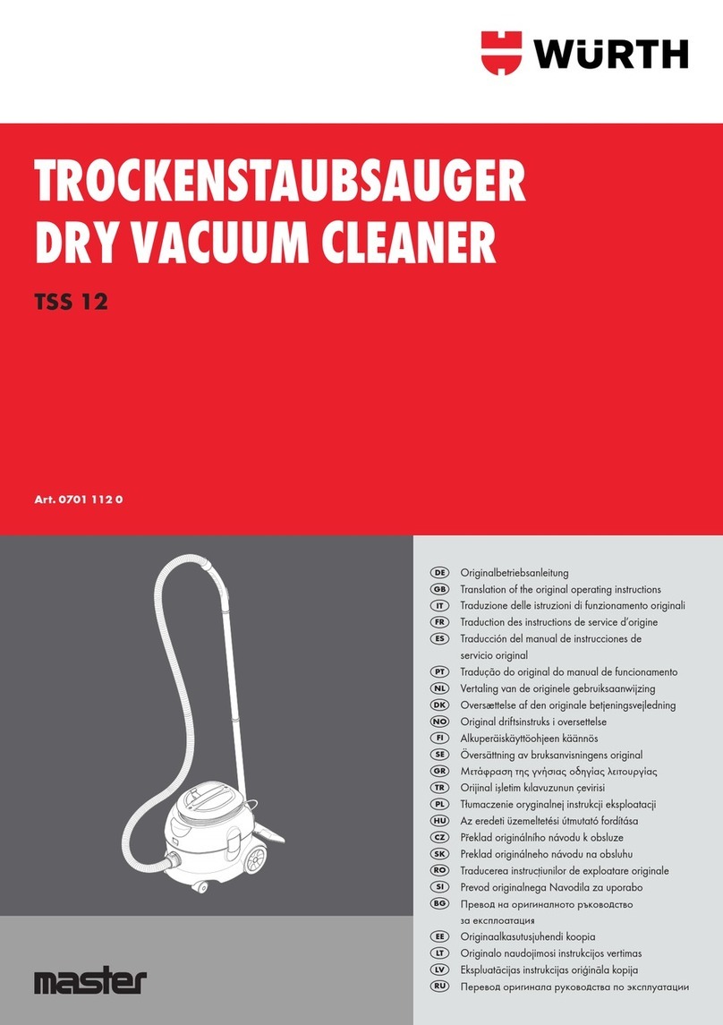 Würth master TSS 12 Translation of the original operating instructions