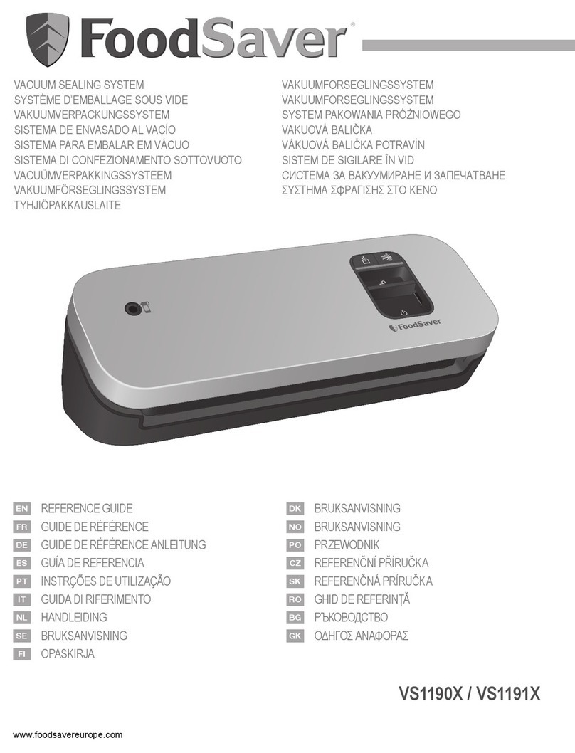 FoodSaver VS1190X reference guide