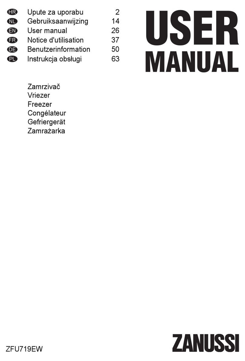 Zanussi ZFU719EW user manual