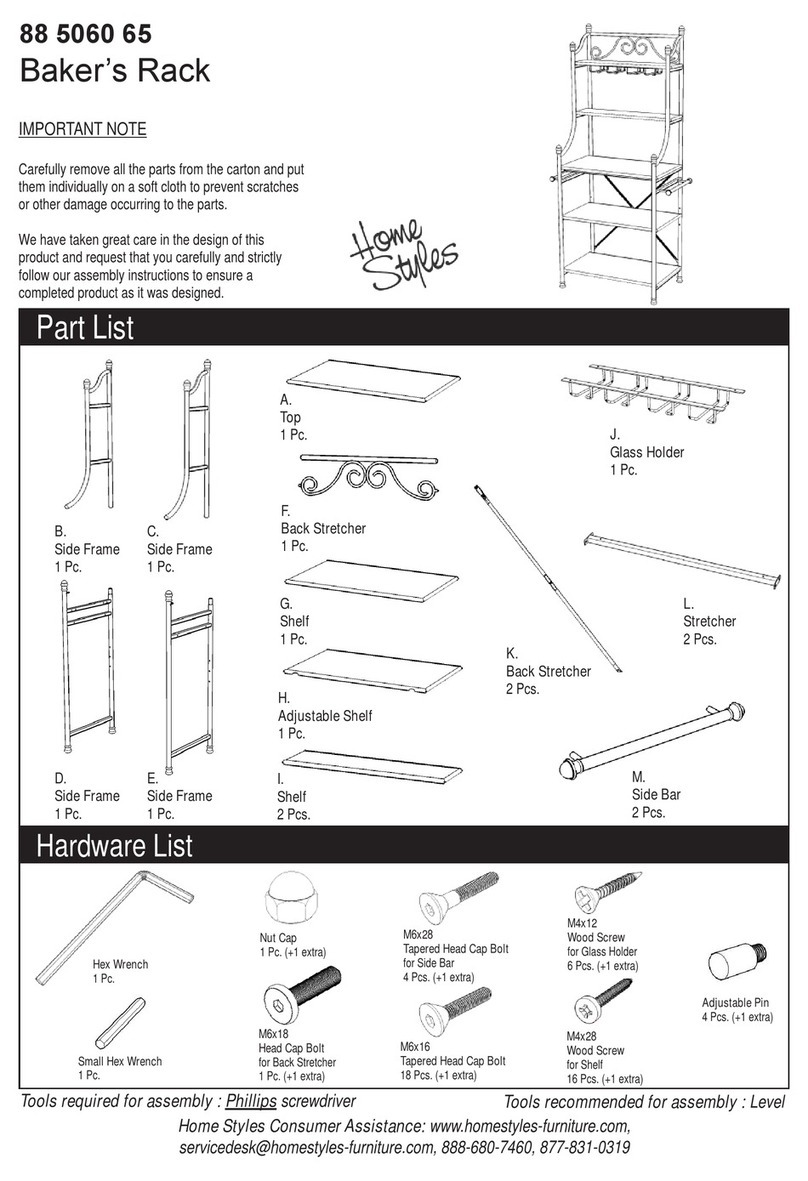 Home Styles 88 5060 65 manual
