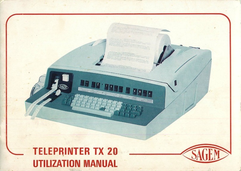 Sagem TX 20 User manual
