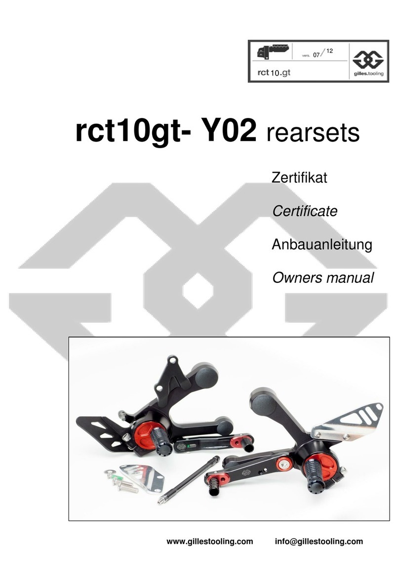 gilles.tooling rct10gt- Y02 owner's manual
