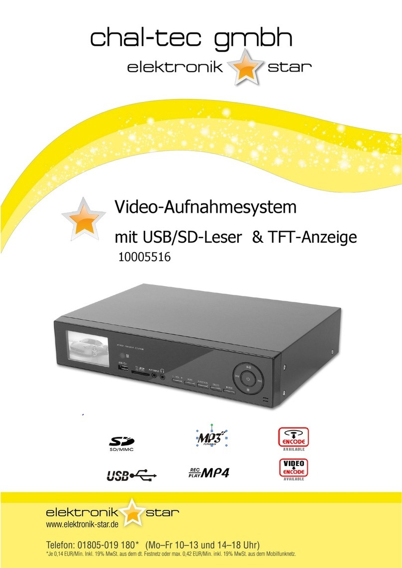 Chal-tec electronic star 10005516 manual
