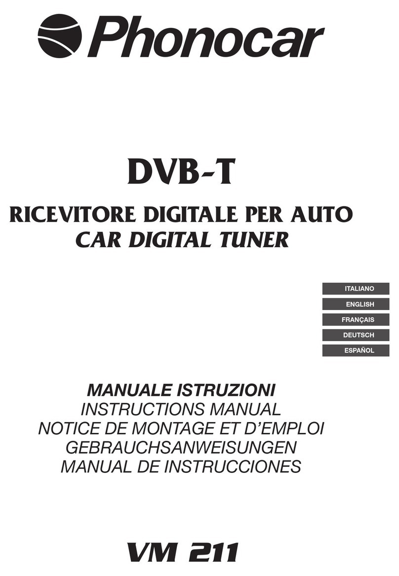 Phonocar VM 211 User manual