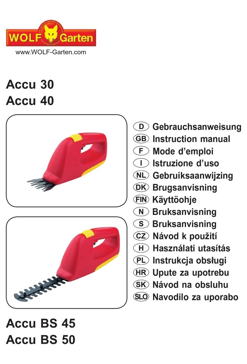 Wolf Garten Accu 30 User manual