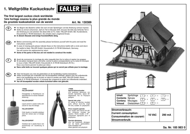 Faller 130389 Assembly instructions