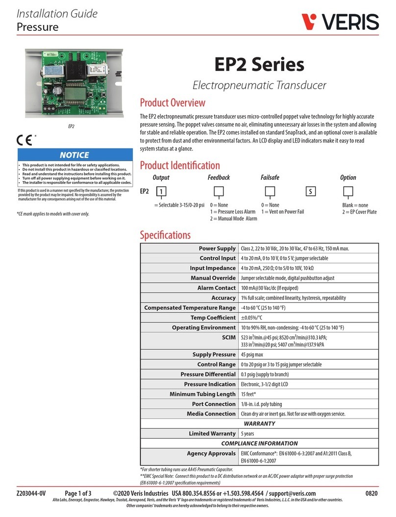 Veris EP2 Series User manual