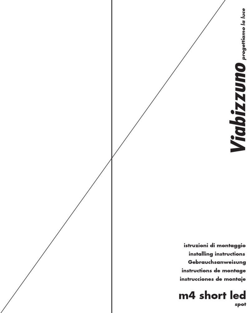 Viabizzuno M4 short led spot Installing instructions