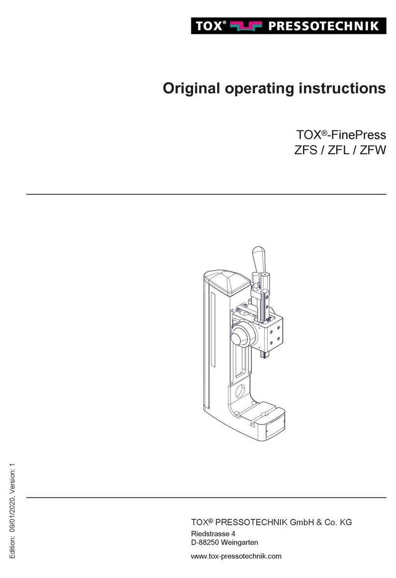 TOX PRESSOTECHNIK FinePress ZFS Original operating instructions