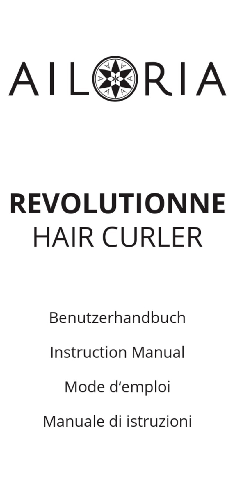 Ailoria REVOLUTIONNE instruction manual