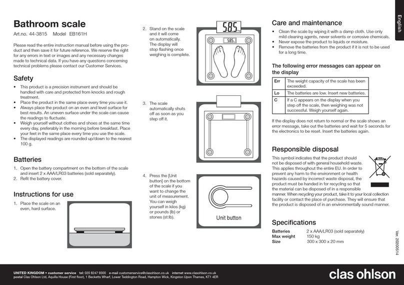 Clas Ohlson EB161H instruction manual