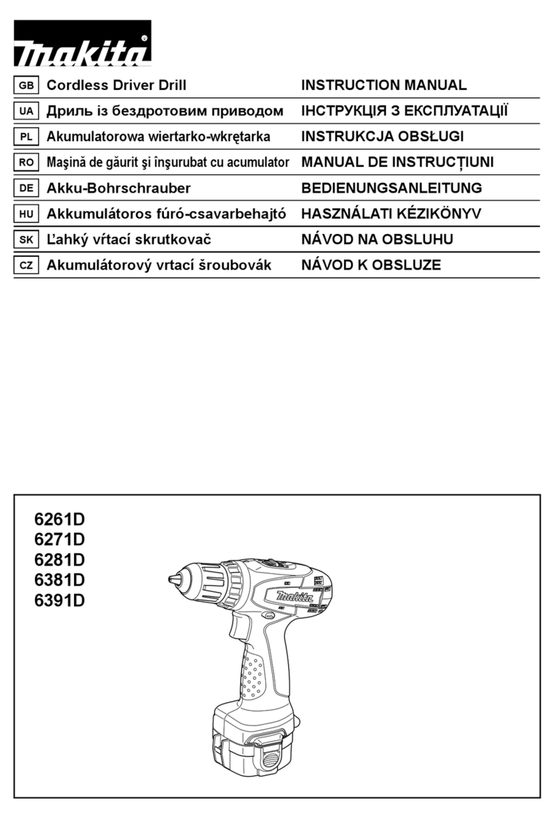 Makita 6261D User manual Makita 6261D User manual
