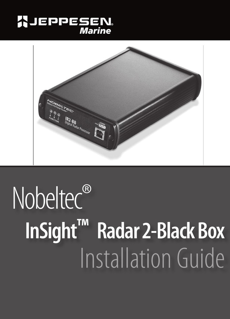 Jeppesen Nobeltec InSight Radar 2-Black Box installation guide