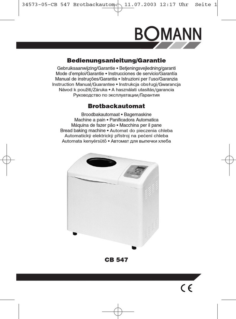 BOMANN CB 547 instruction manual