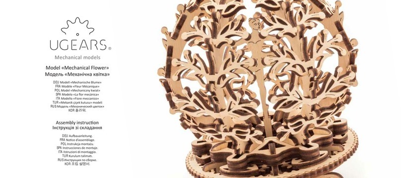 UGEARS Mechanical Flower User manual