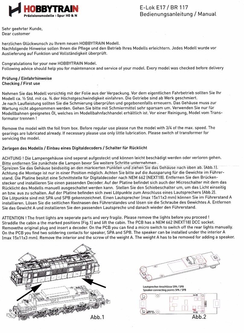 Hobbytrain E-Lok E17 User manual