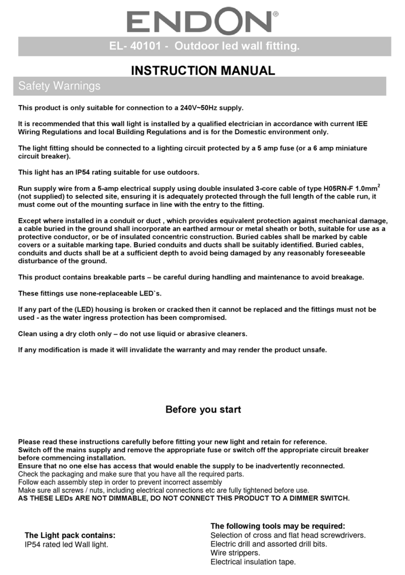 Endon EL- 40101 instruction manual