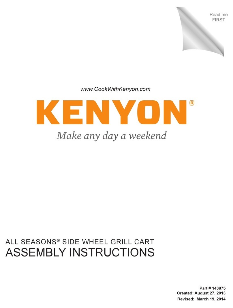 Kenyon ALL SEASONS A70026 Assembly instructions