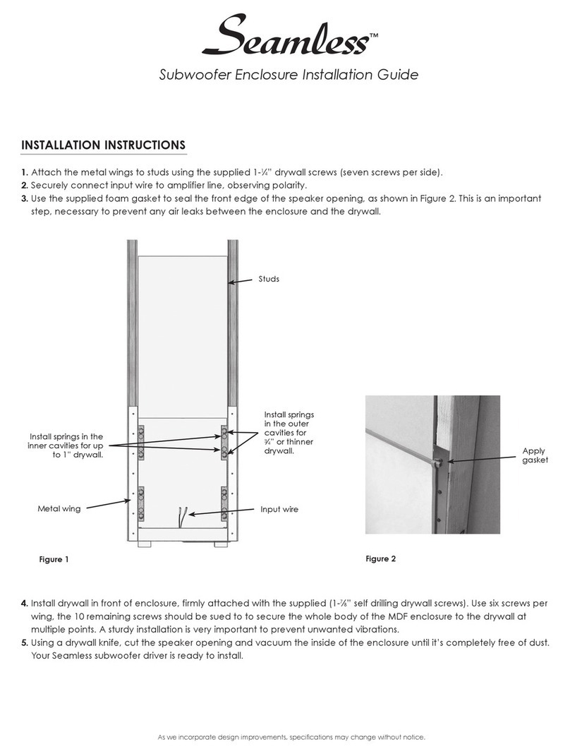 SpeakerCraft SEAMLESS installation guide