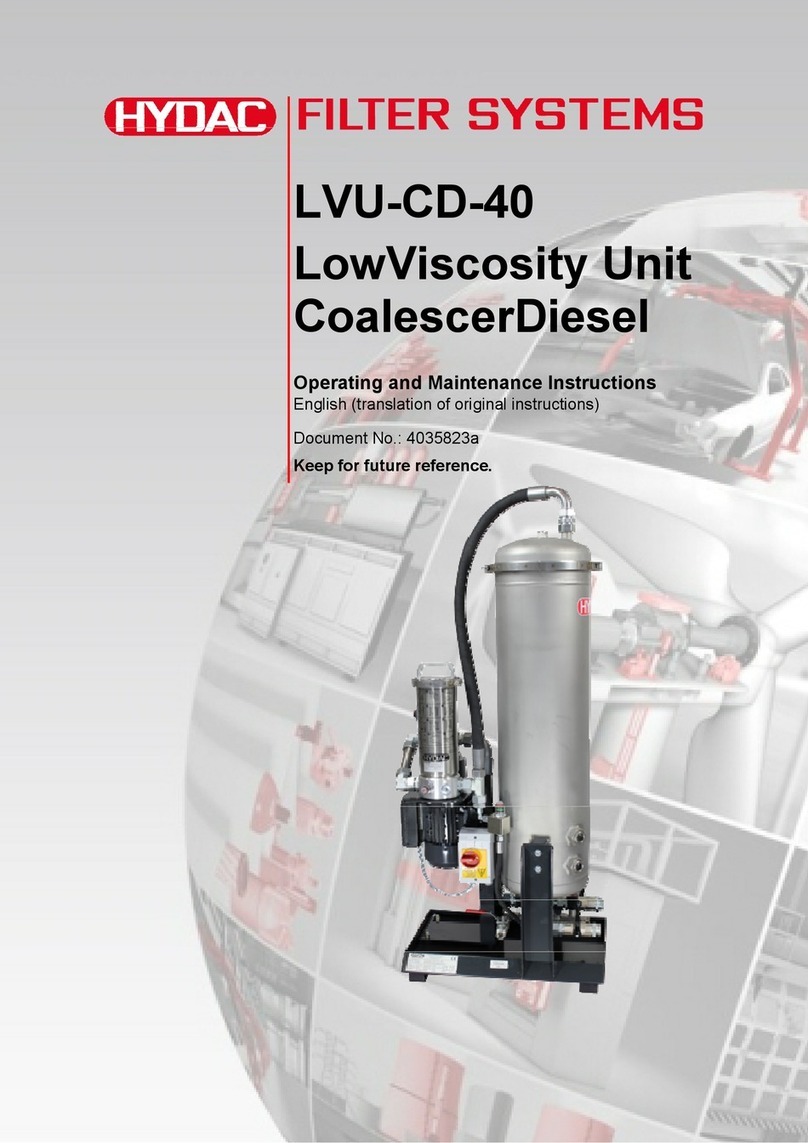 Hydac LVU-CD-40 Operating and maintenance instructions