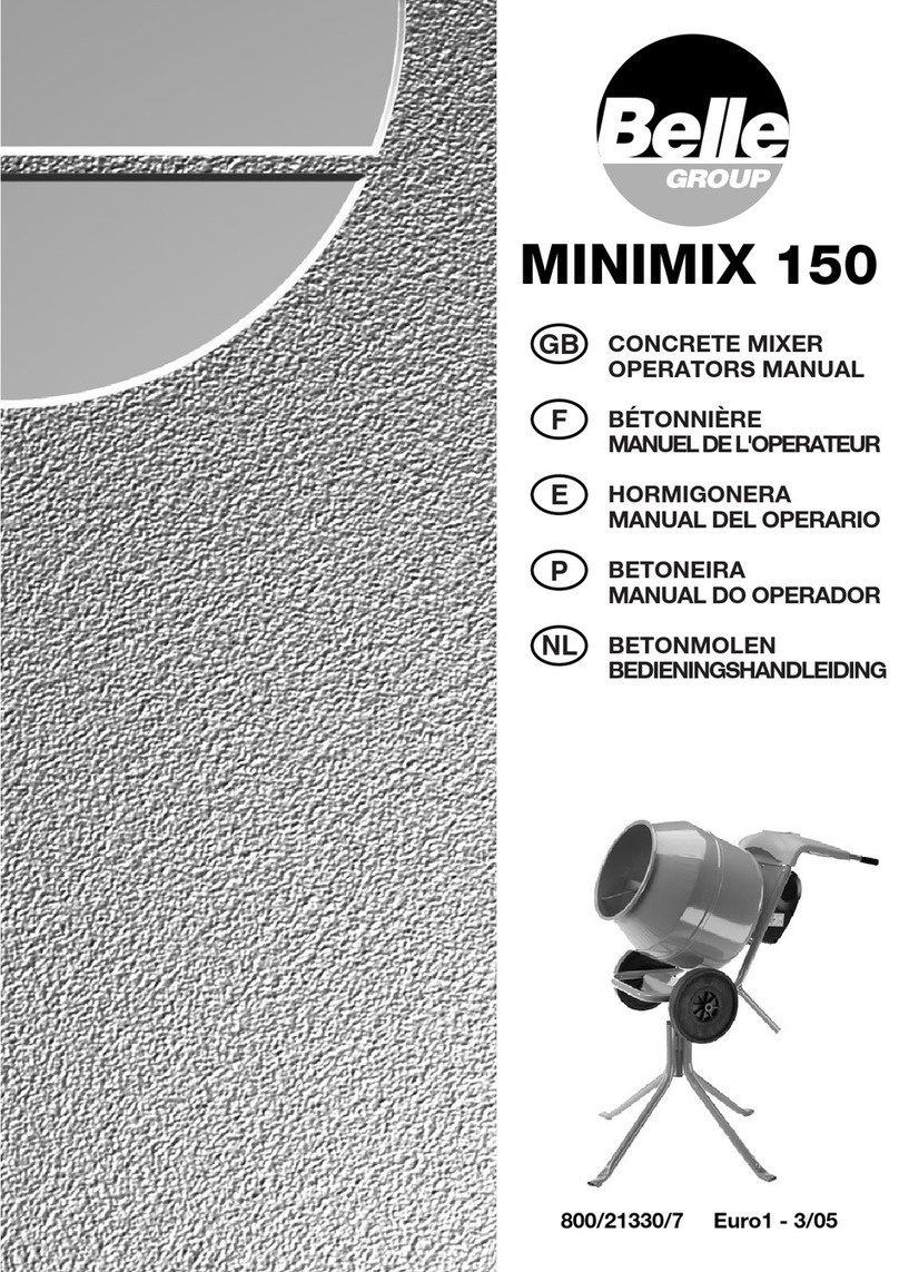 Belle Group Minimix 150 User manual