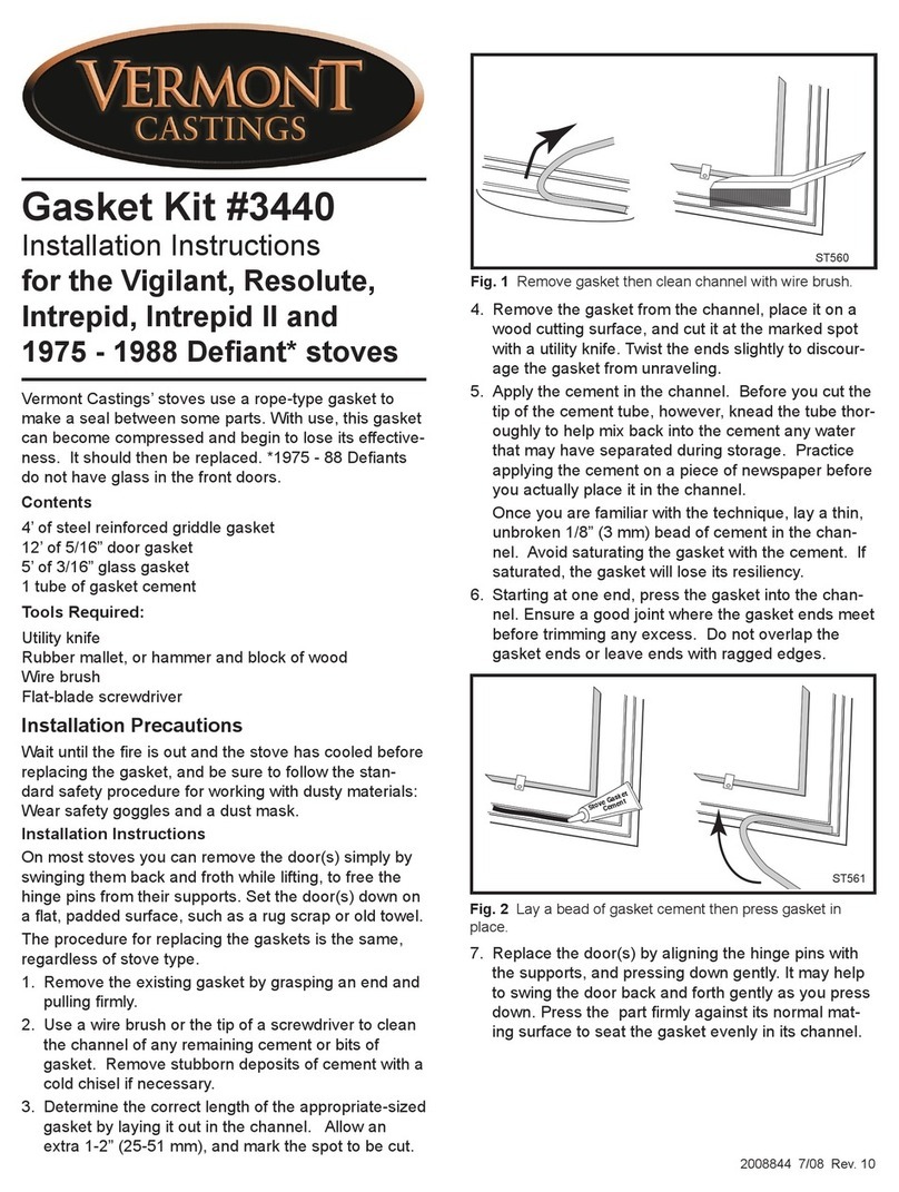 Vermont Castings 3440 installation instructions