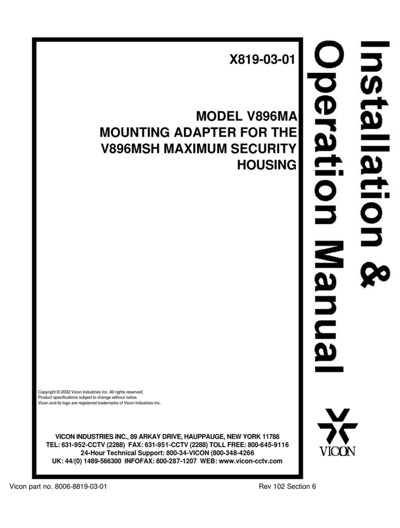 Vicon V896MA User manual
