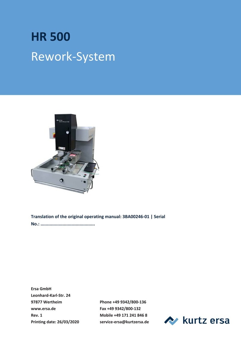 Kurtz Ersa HR 500 Translation of the original operating manual Kurtz Ersa HR 500 Translation of the original operating manual